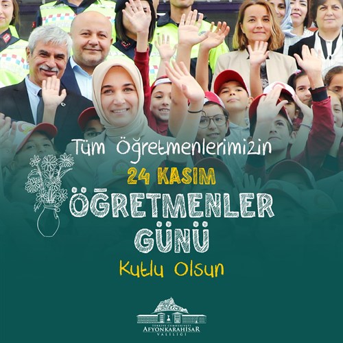 Valimiz Doç. Dr. Kübra Güran Yiğitbaşı'nın 24 Kasım Öğretmenler Günü Mesajı